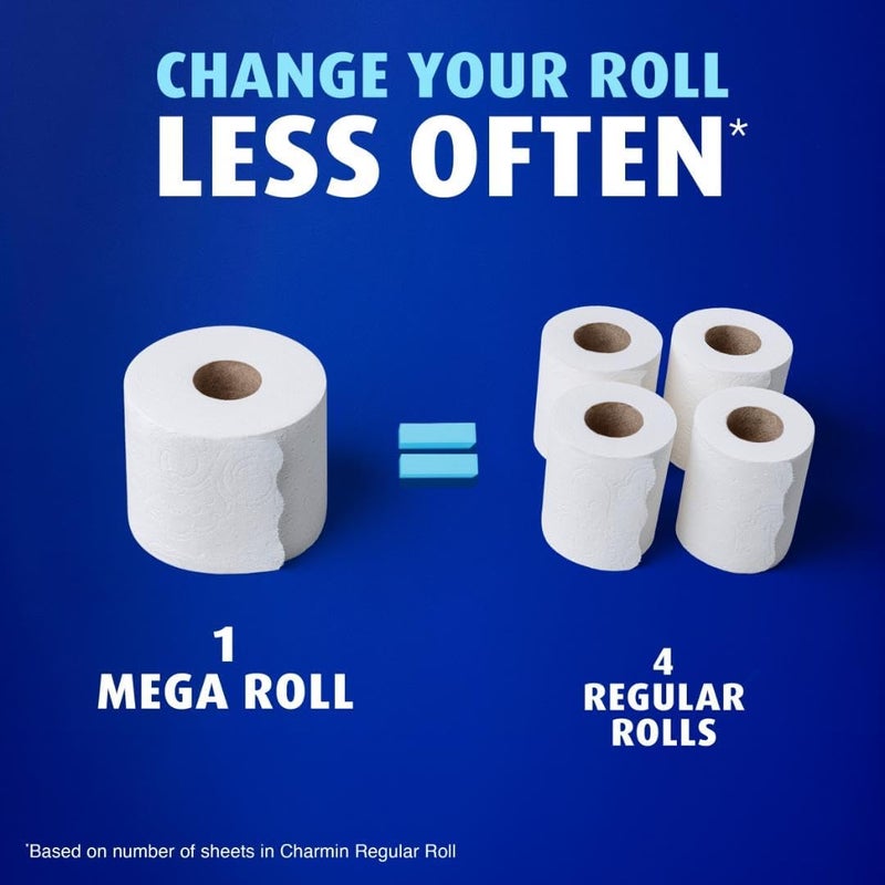 Charmin Ultra Soft Toilet Paper, 6 Mega Rolls = 24 Regular Rolls - Image 3